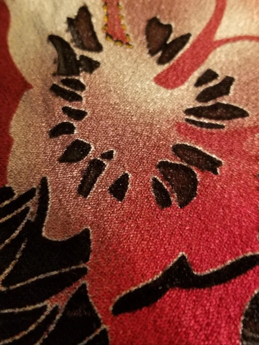 Metallic Burnt Orange & Black Patterned Scarf Rich Colors That Scream FALL